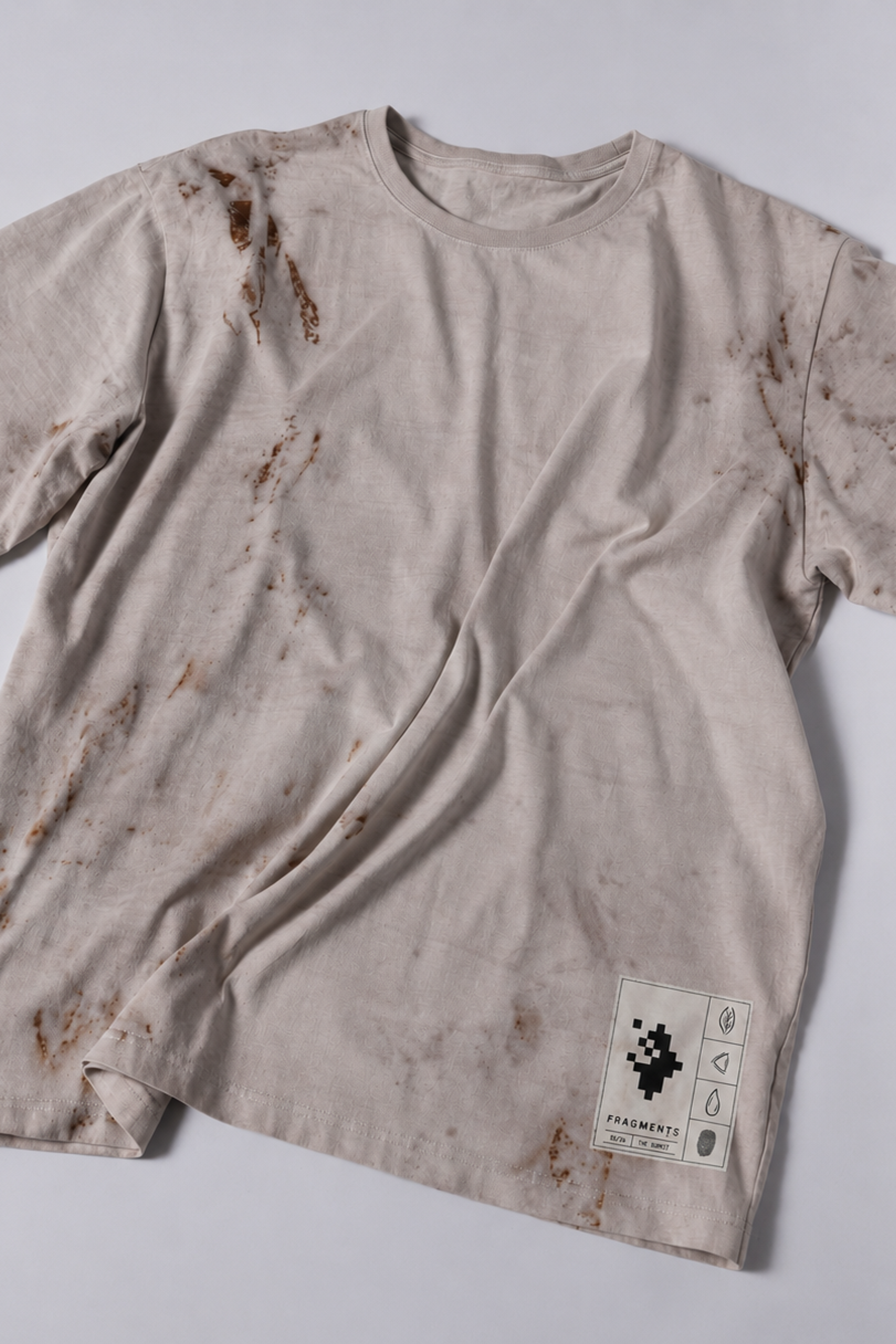 t-shirt with rust print - state of the island