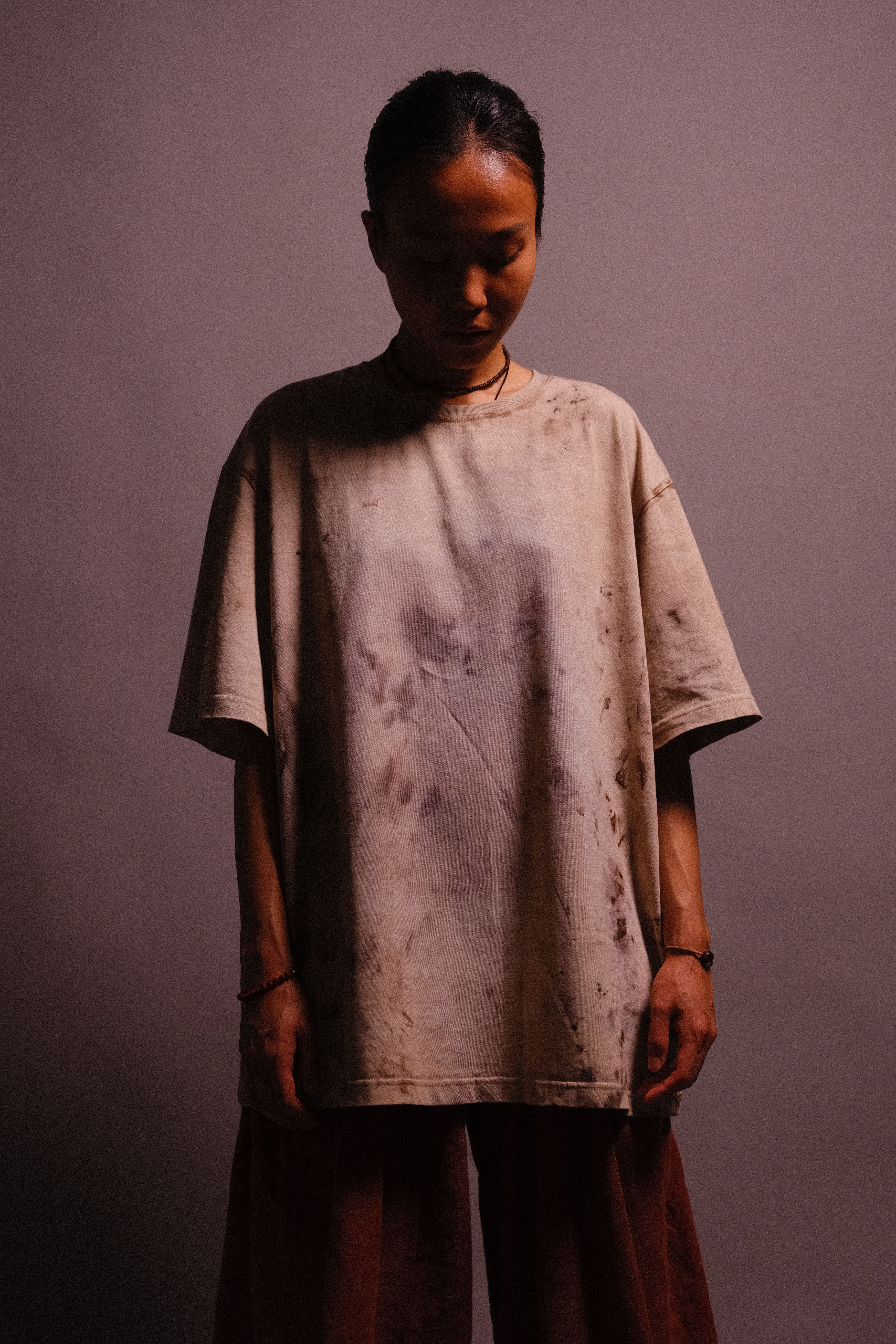 t-shirt with rust print - state of the island