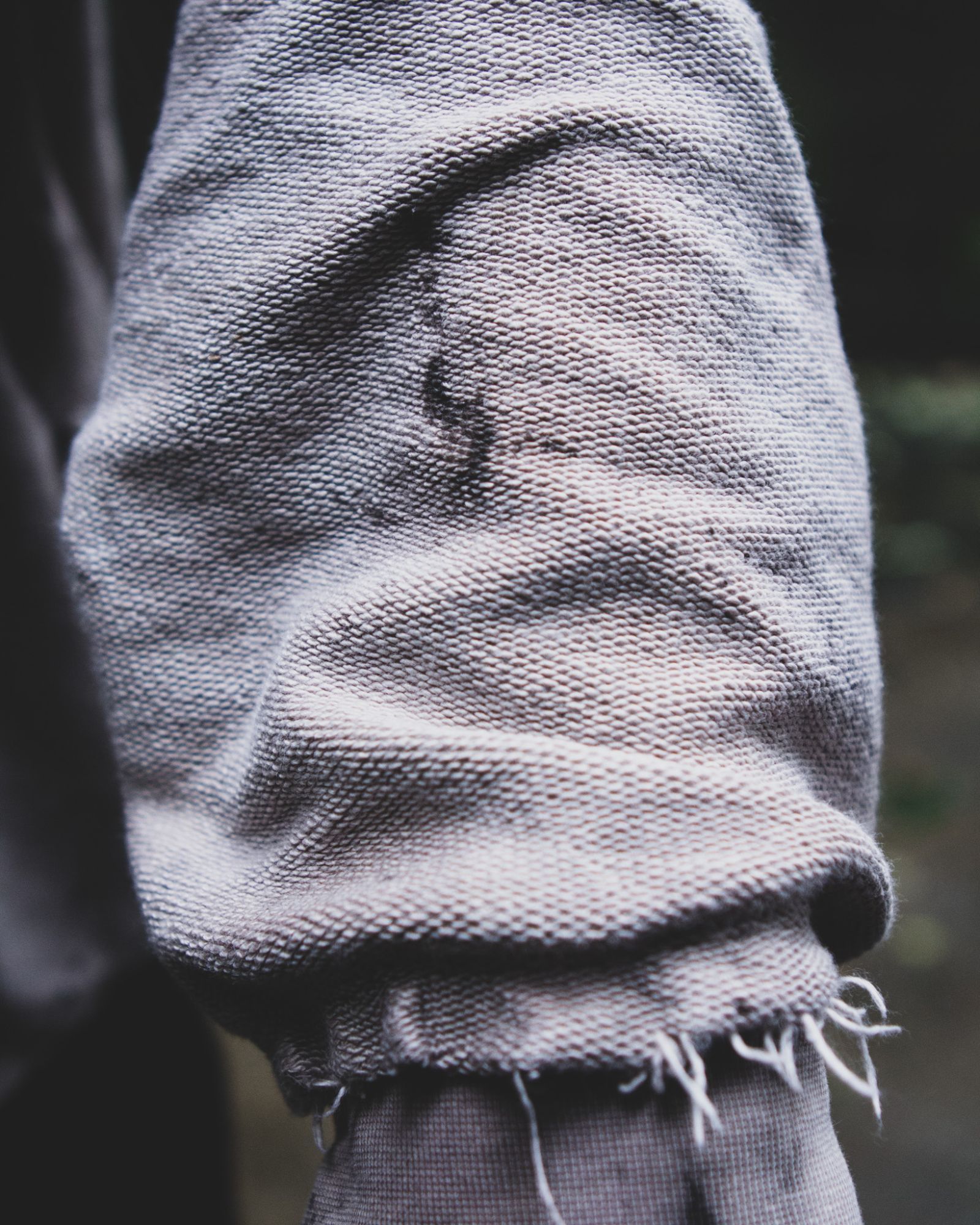 A frayed cuff