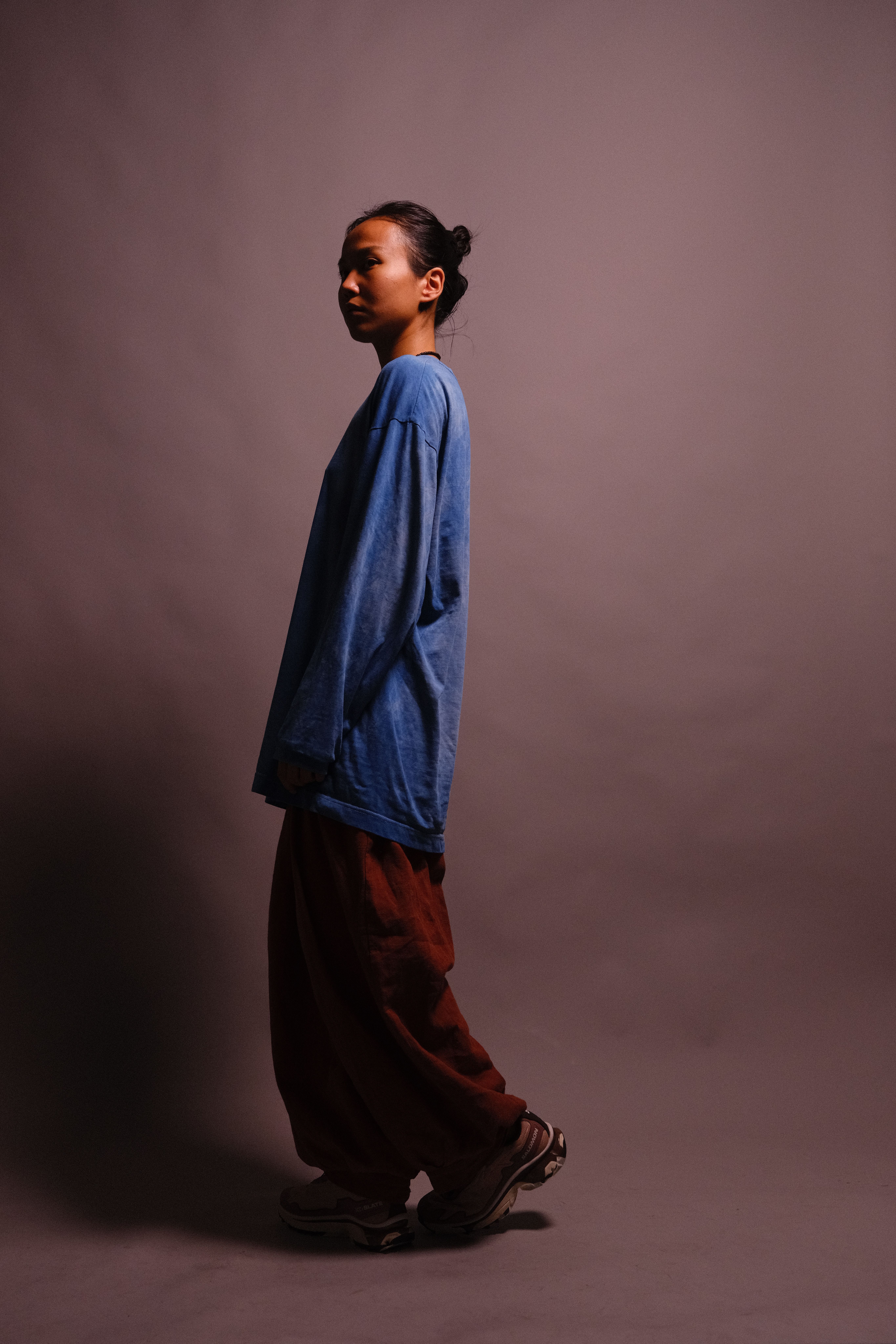 indigo-dyed long sleeve t-shirt - state of the island