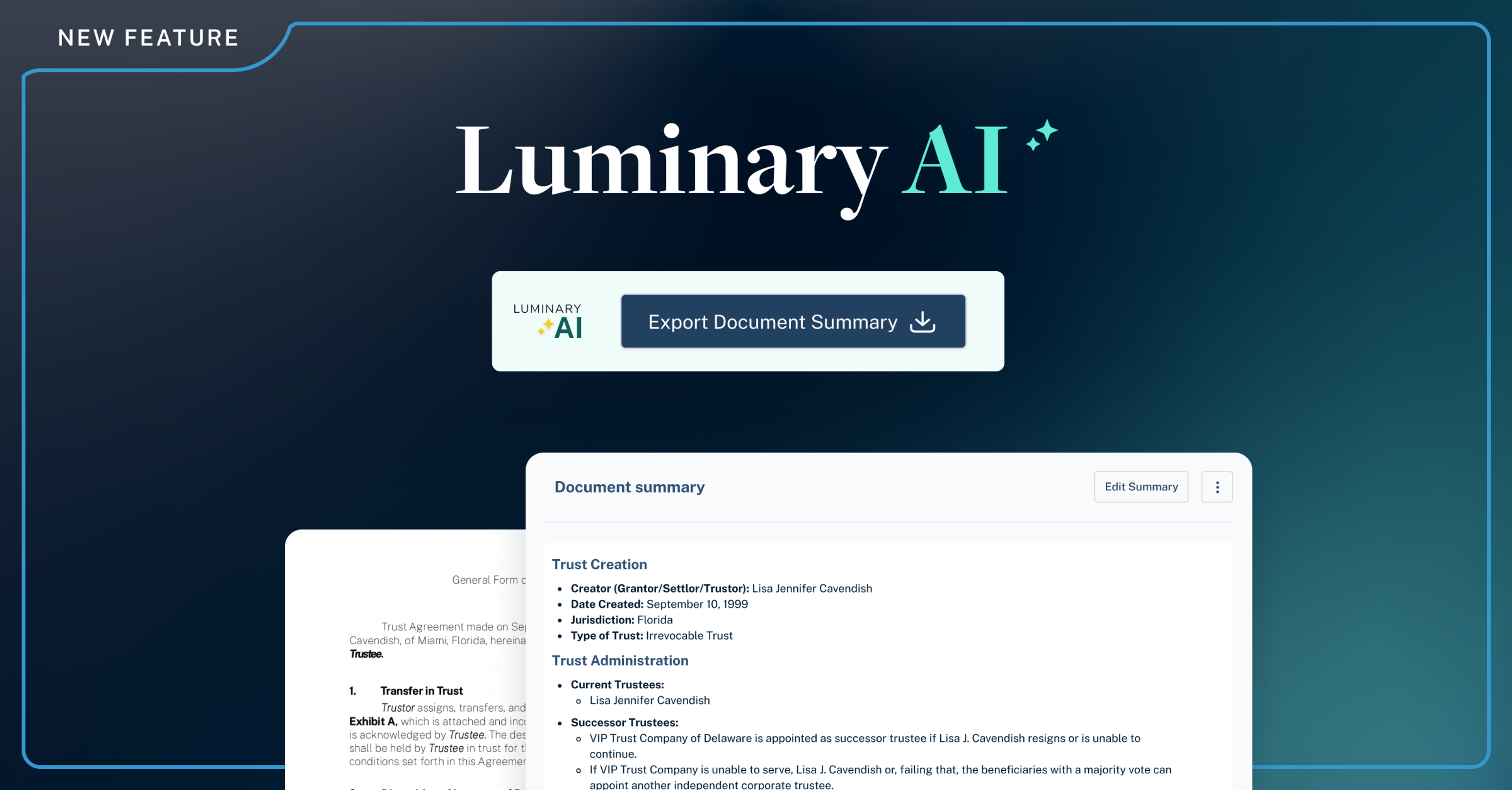 Luminary AI export document summary