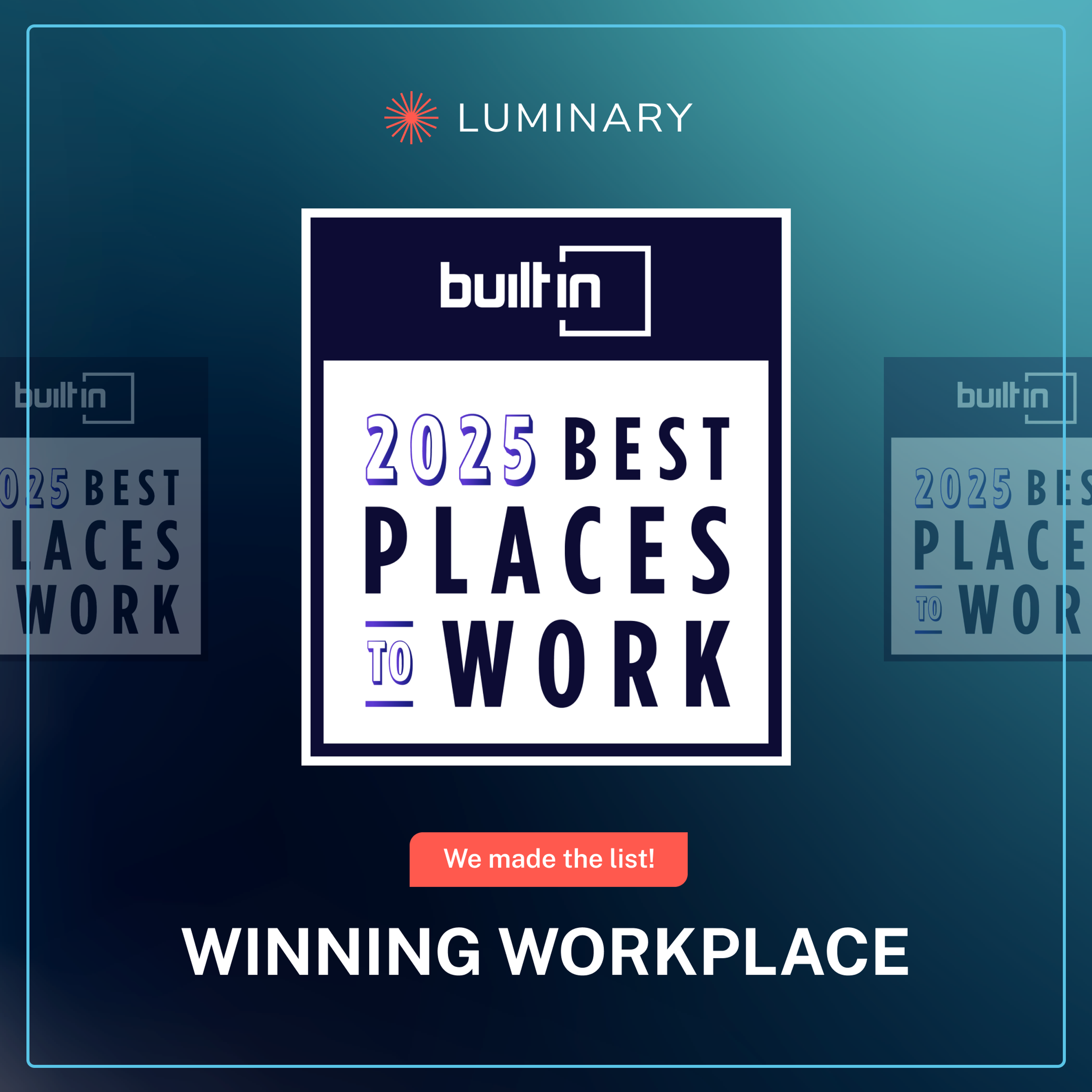 Luminary Named "Top Startup to Work for in NYC"