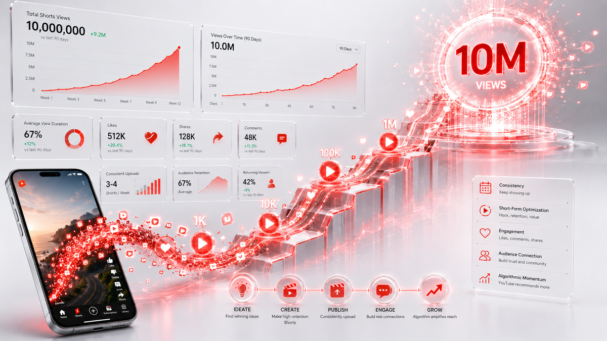 How to Reach 10 Million YouTube Shorts Views (The Fastest Path)