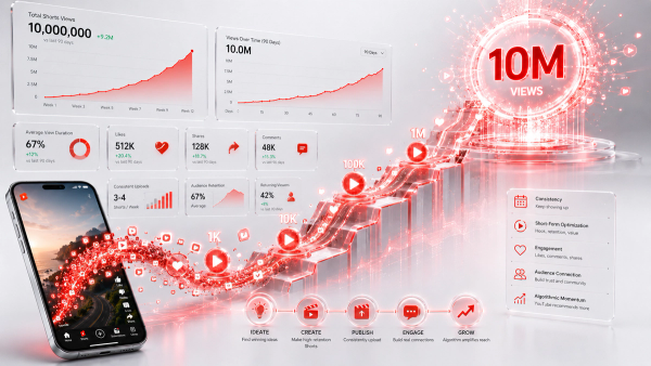 How to Reach 10 Million YouTube Shorts Views (The Fastest Path)