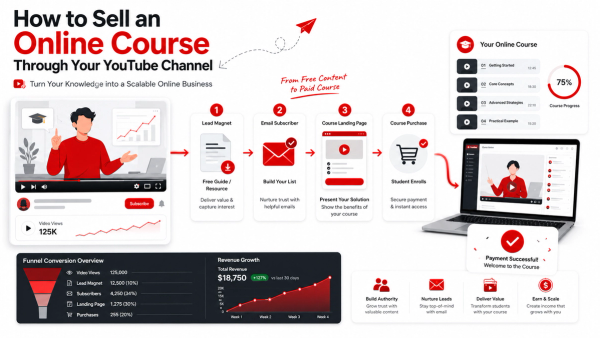 How to Sell an Online Course Through Your YouTube Channel