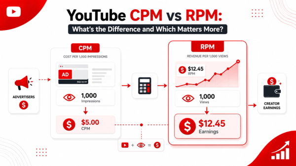 YouTube CPM vs RPM: What's the Difference and Which Matters More?