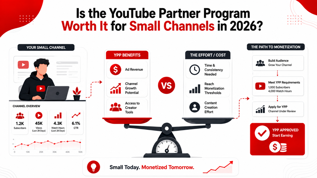 Is the YouTube Partner Program Worth It for Small Channels in 2026?