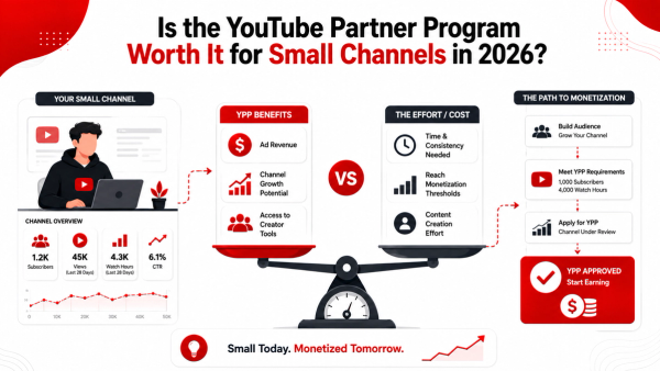 Is the YouTube Partner Program Worth It for Small Channels in 2026?