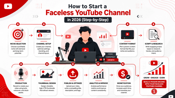 How to Start a Faceless YouTube Channel in 2026 (Step-by-Step)