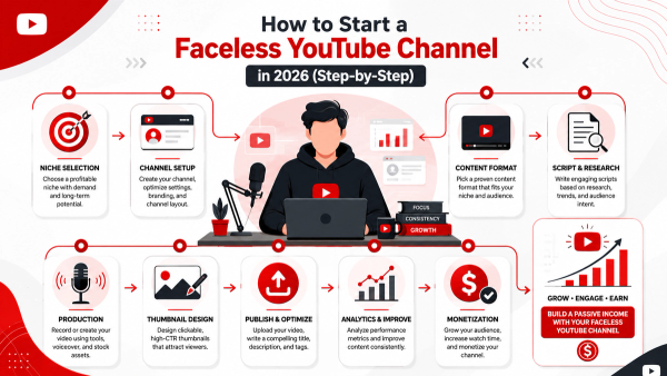 How to Start a Faceless YouTube Channel in 2026 (Step-by-Step)