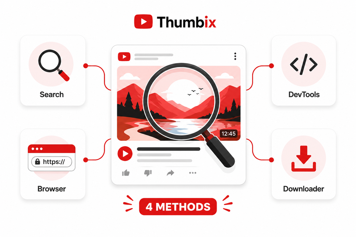 How to Find Any YouTube Video's Thumbnail (4 Methods)