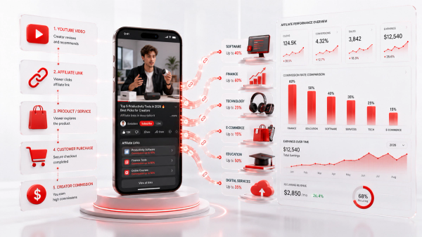 YouTube Affiliate Programs With the Highest Commissions in 2026