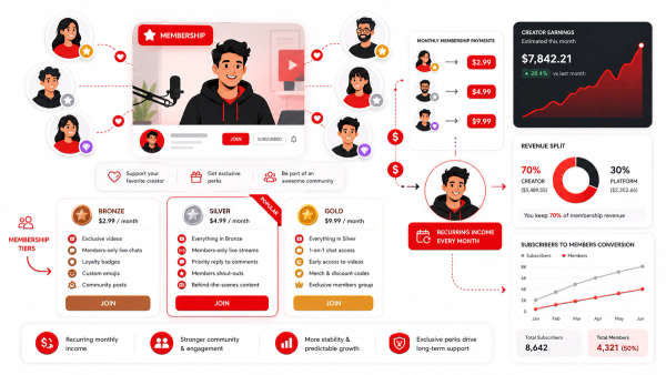 YouTube Memberships: How to Set Them Up and How Much They Can Earn