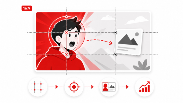 YouTube Thumbnail Composition: Rule of Thirds and Visual Focus