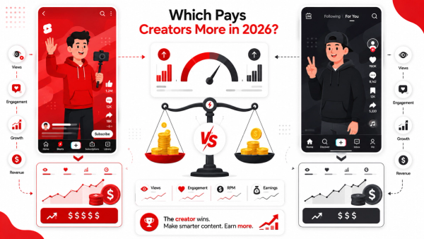 YouTube Shorts vs TikTok: Which Pays Creators More in 2026?