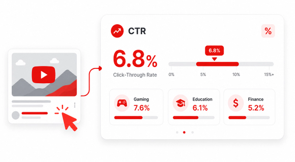 What's a Good YouTube Thumbnail CTR? 2026 Benchmarks by Niche
