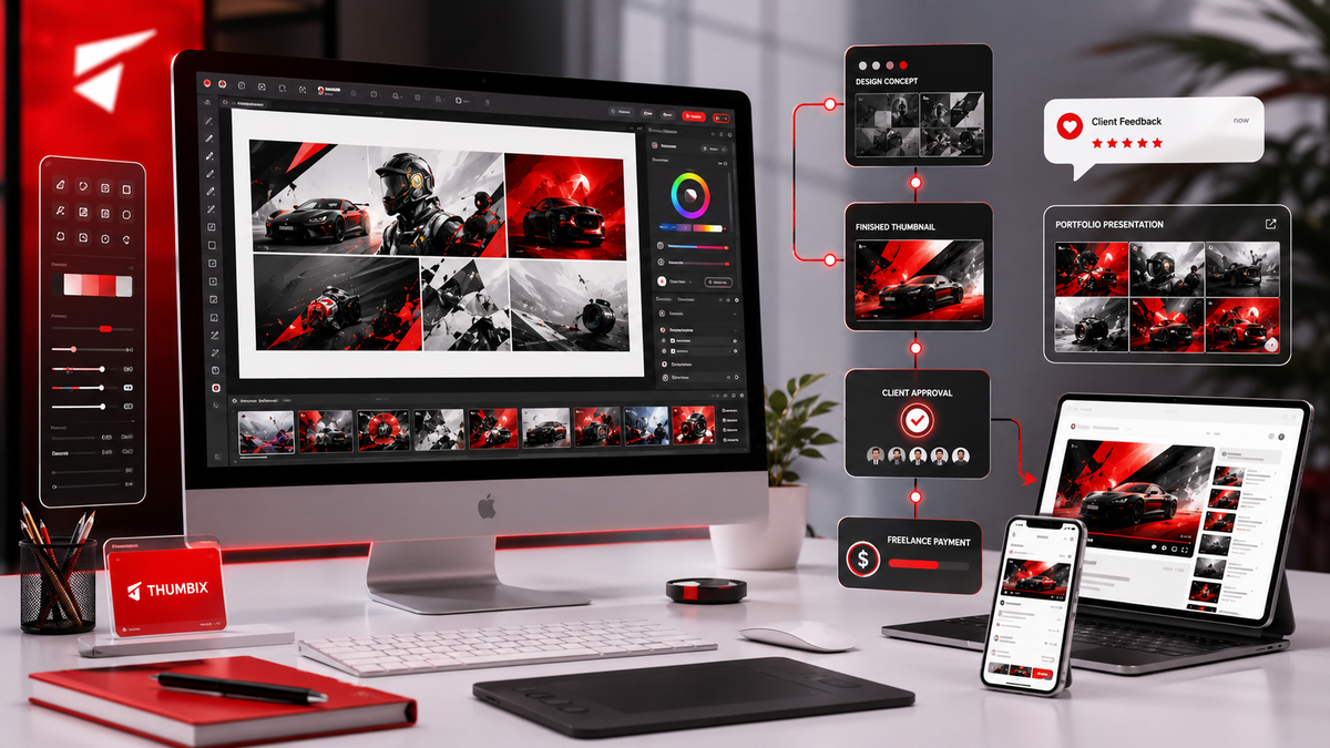 YouTube Thumbnail Design as a Freelance Service: How to Get Clients