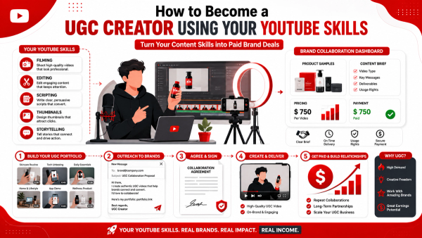 How to Become a UGC Creator Using Your YouTube Skills