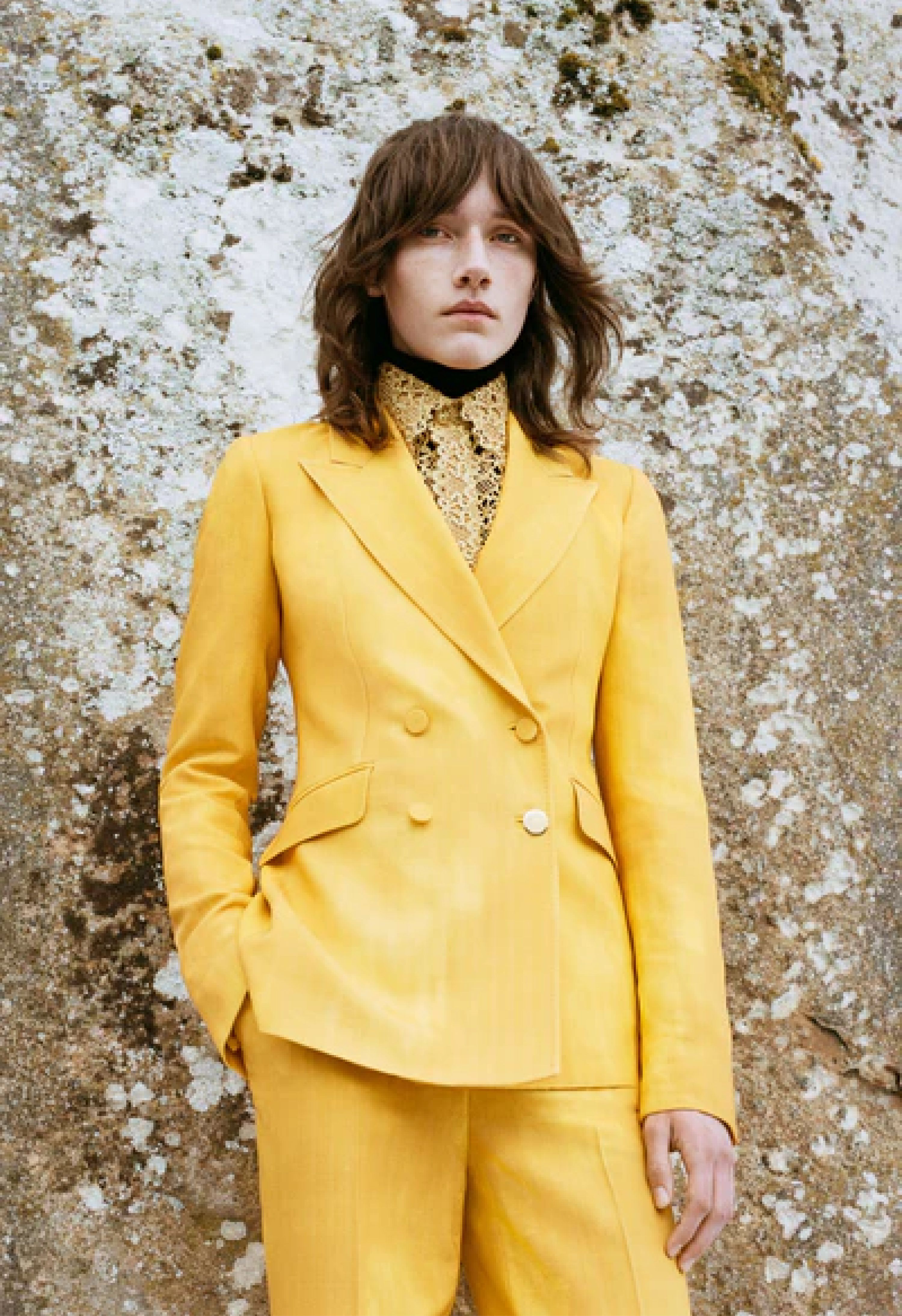 Gabriela Hearst editorial image of a model in a suit