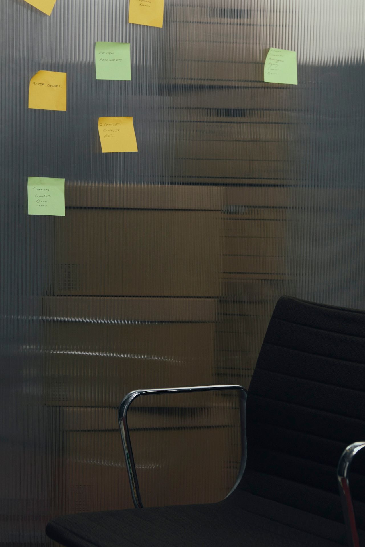 Office with boxes