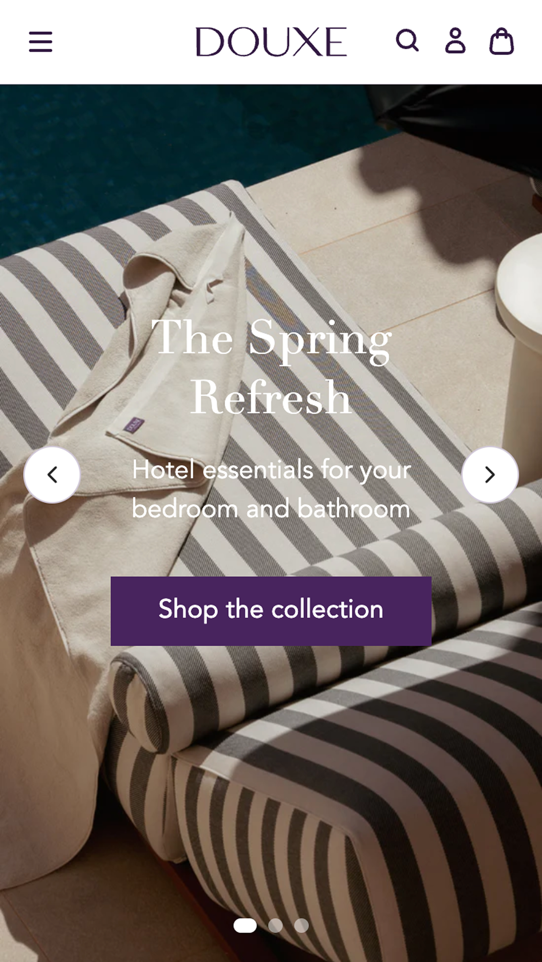 Mobile homepage