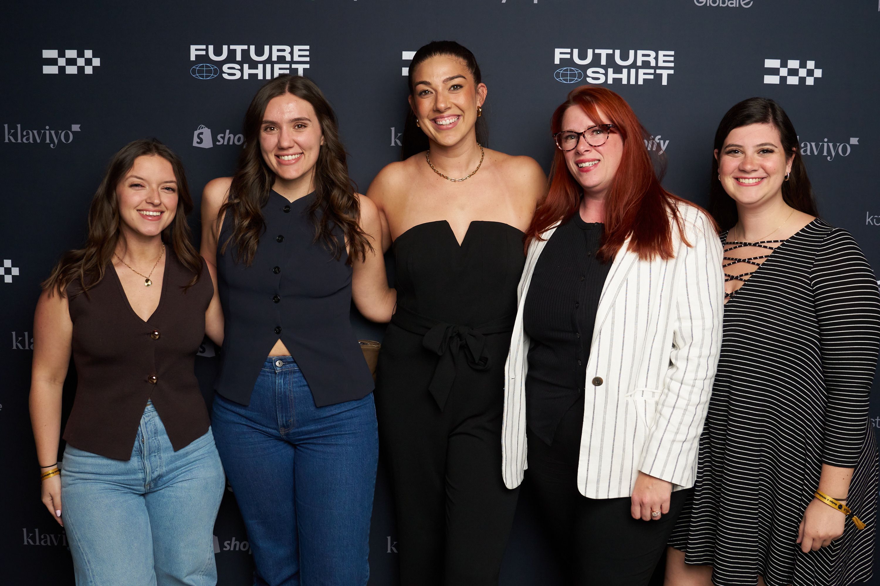 Guests in front of our step & repeat