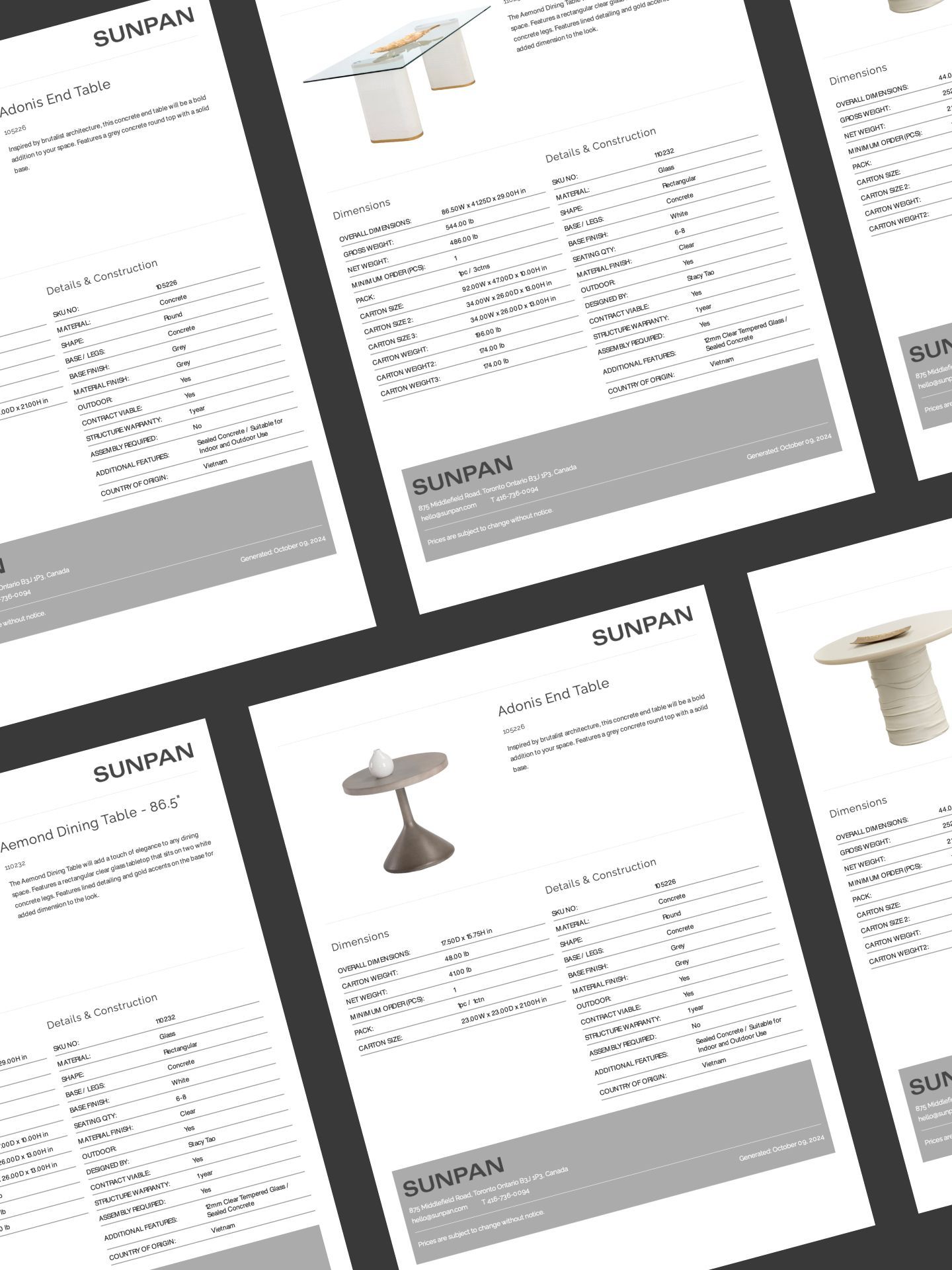 Sunpan Tear Sheet