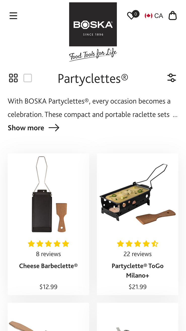 Mobile PLP