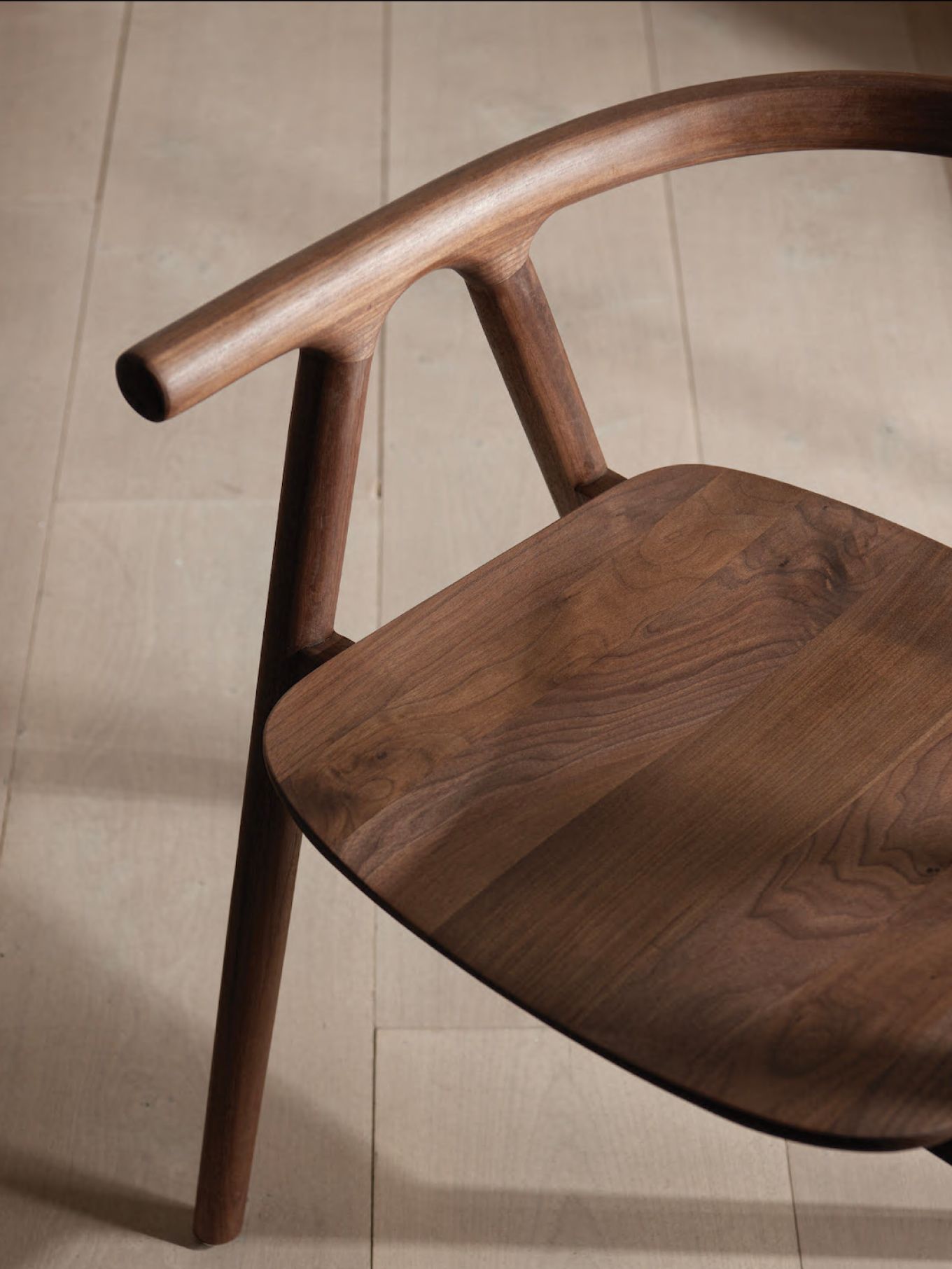 Detailed image of a wooden chair by Industry West