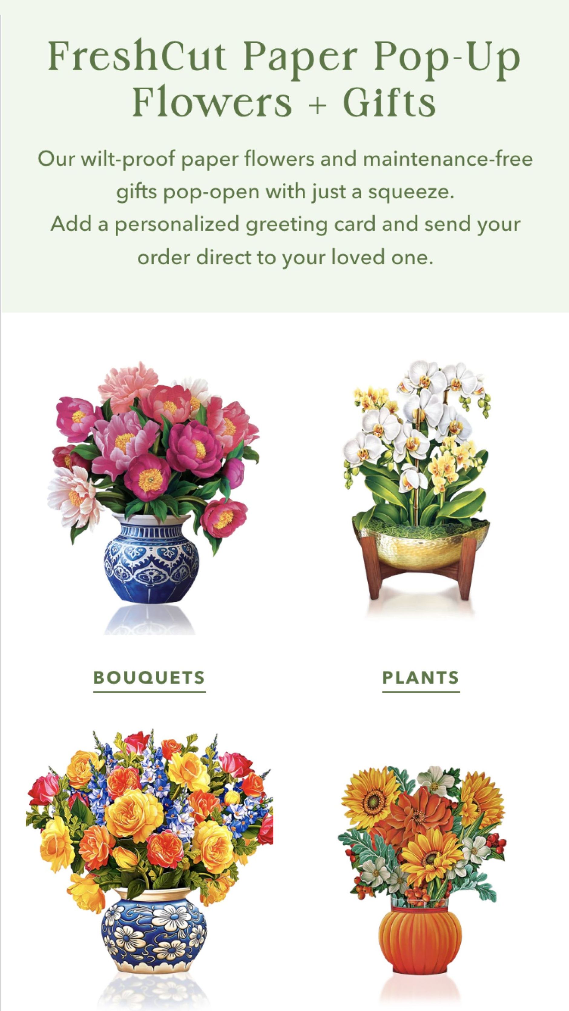 Fresh Cut Paper Product Listing Page