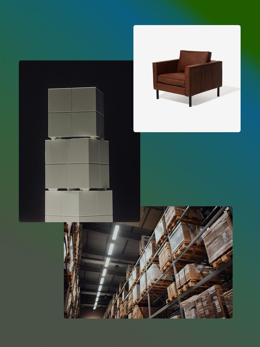 Boxes stacked