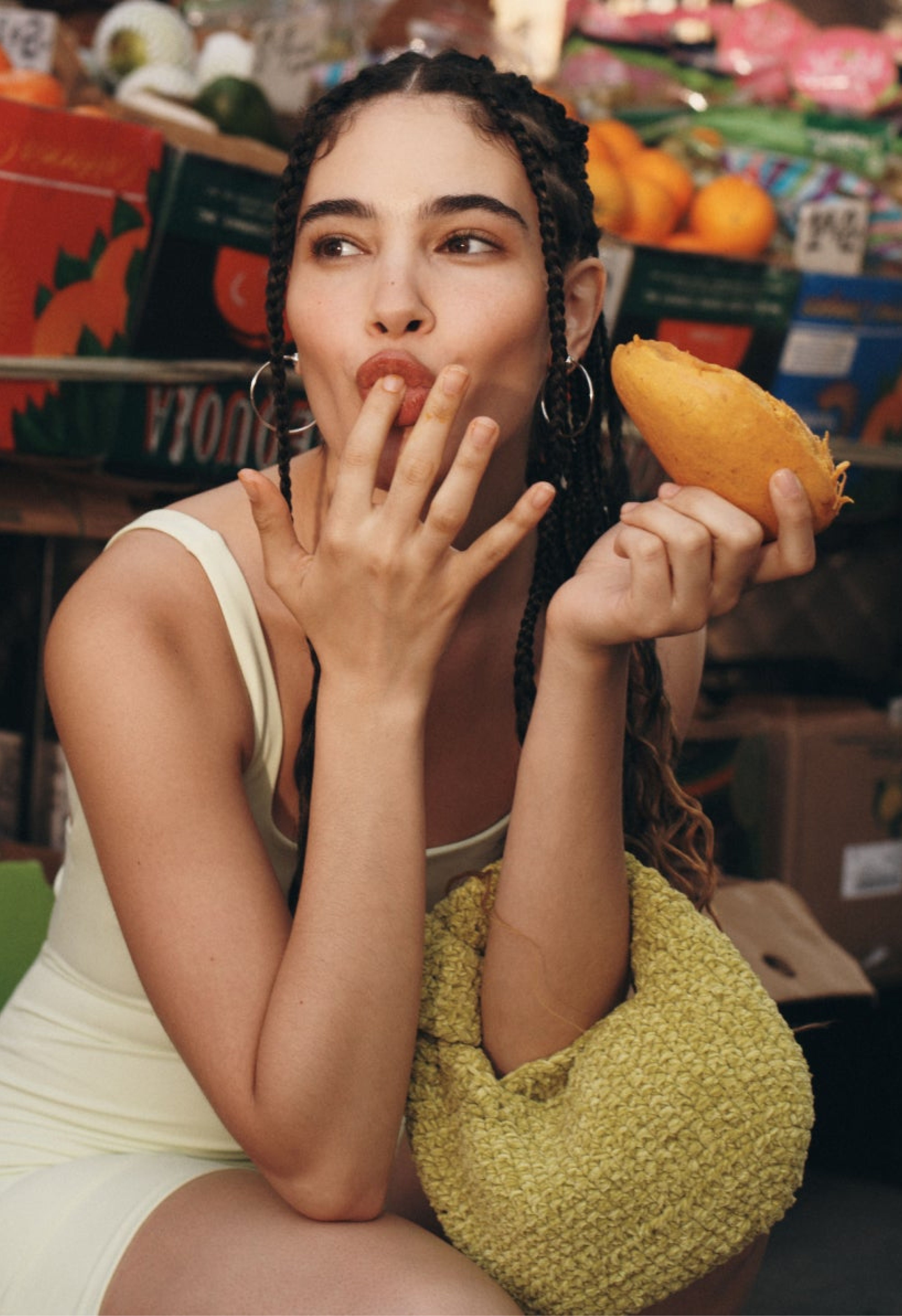 Model wearing Bandier