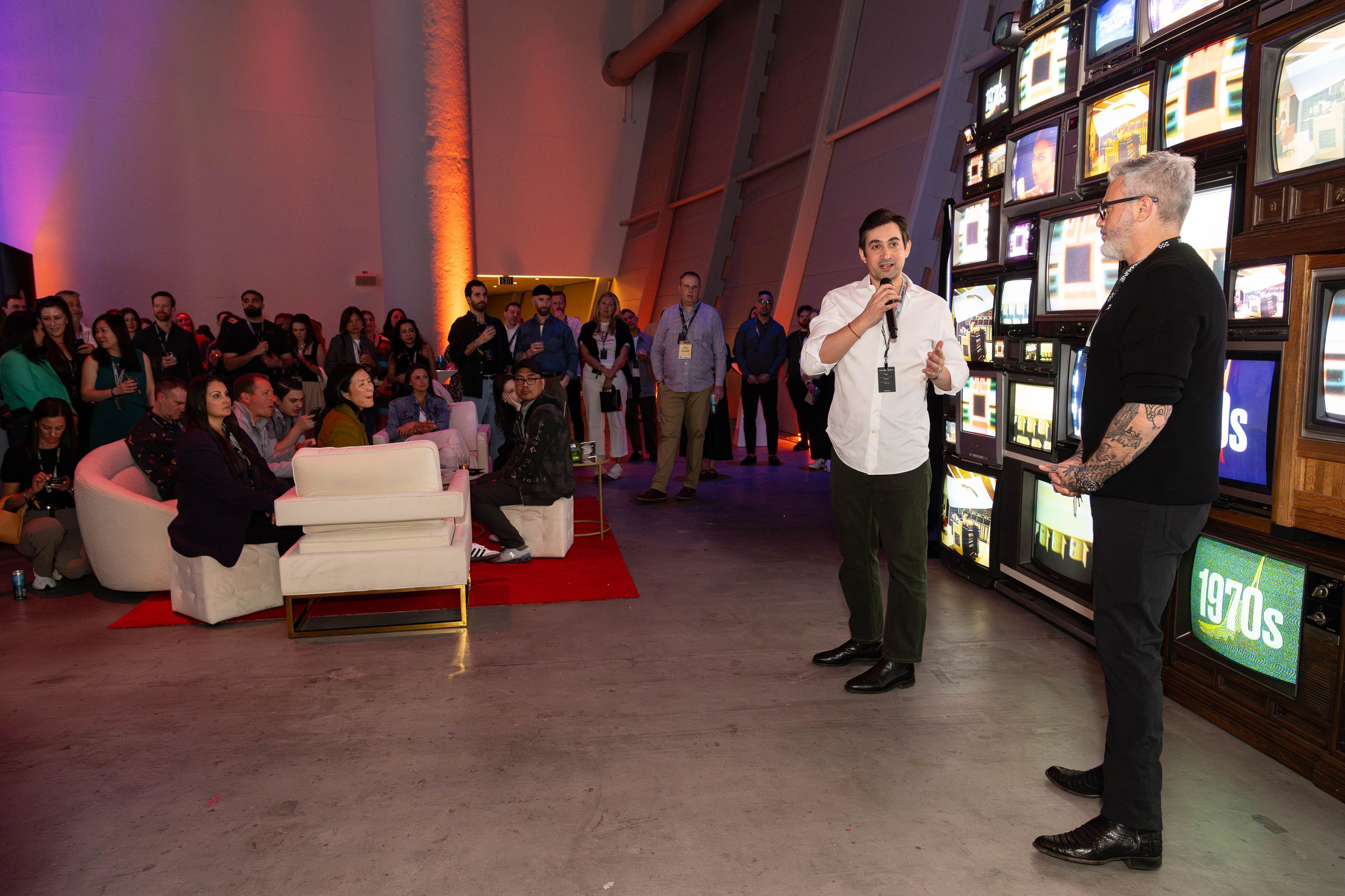 Max and Marko speaking at Futureshift