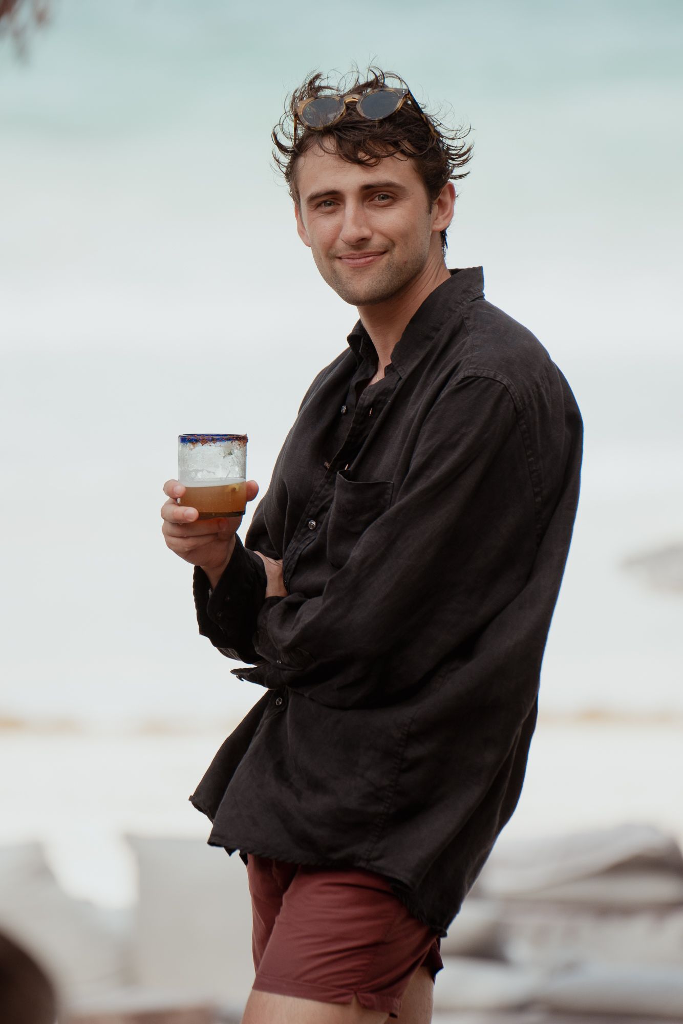Milo on the beach