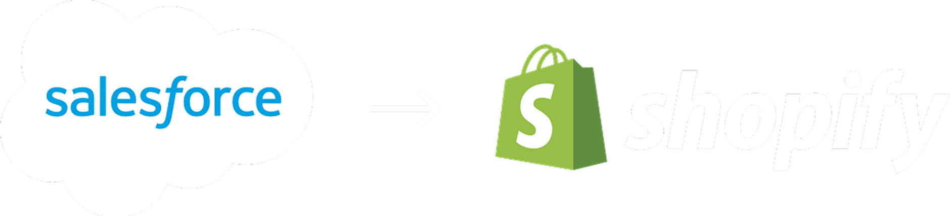 Shopify and Salesforce logos