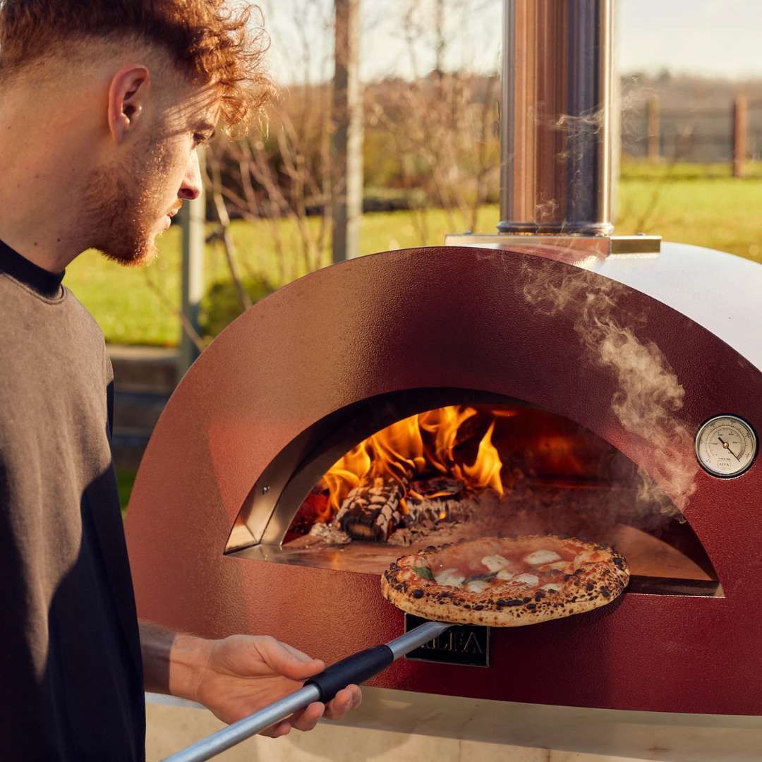 Man making pizza