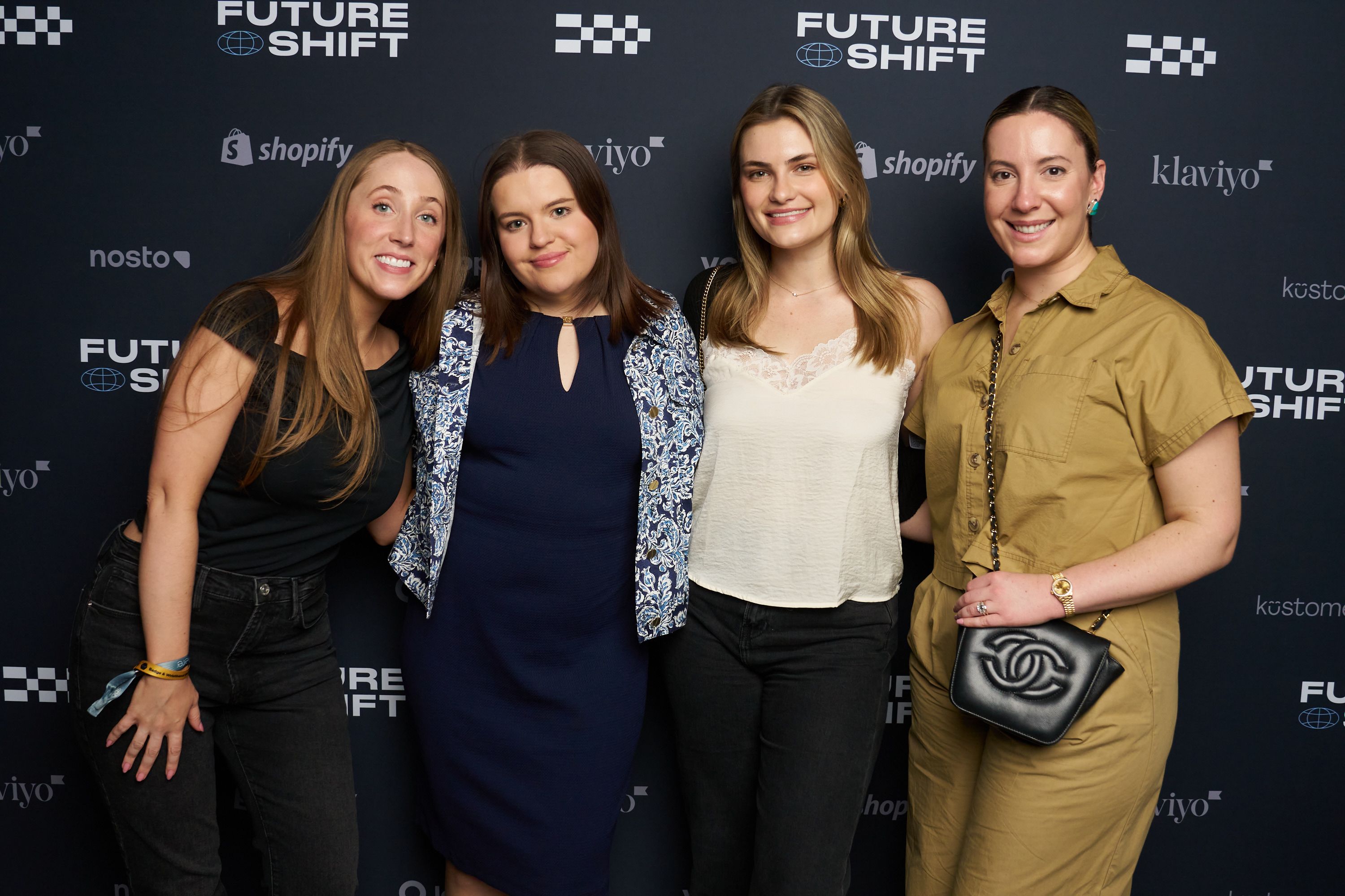 Guests in front of our step & repeat
