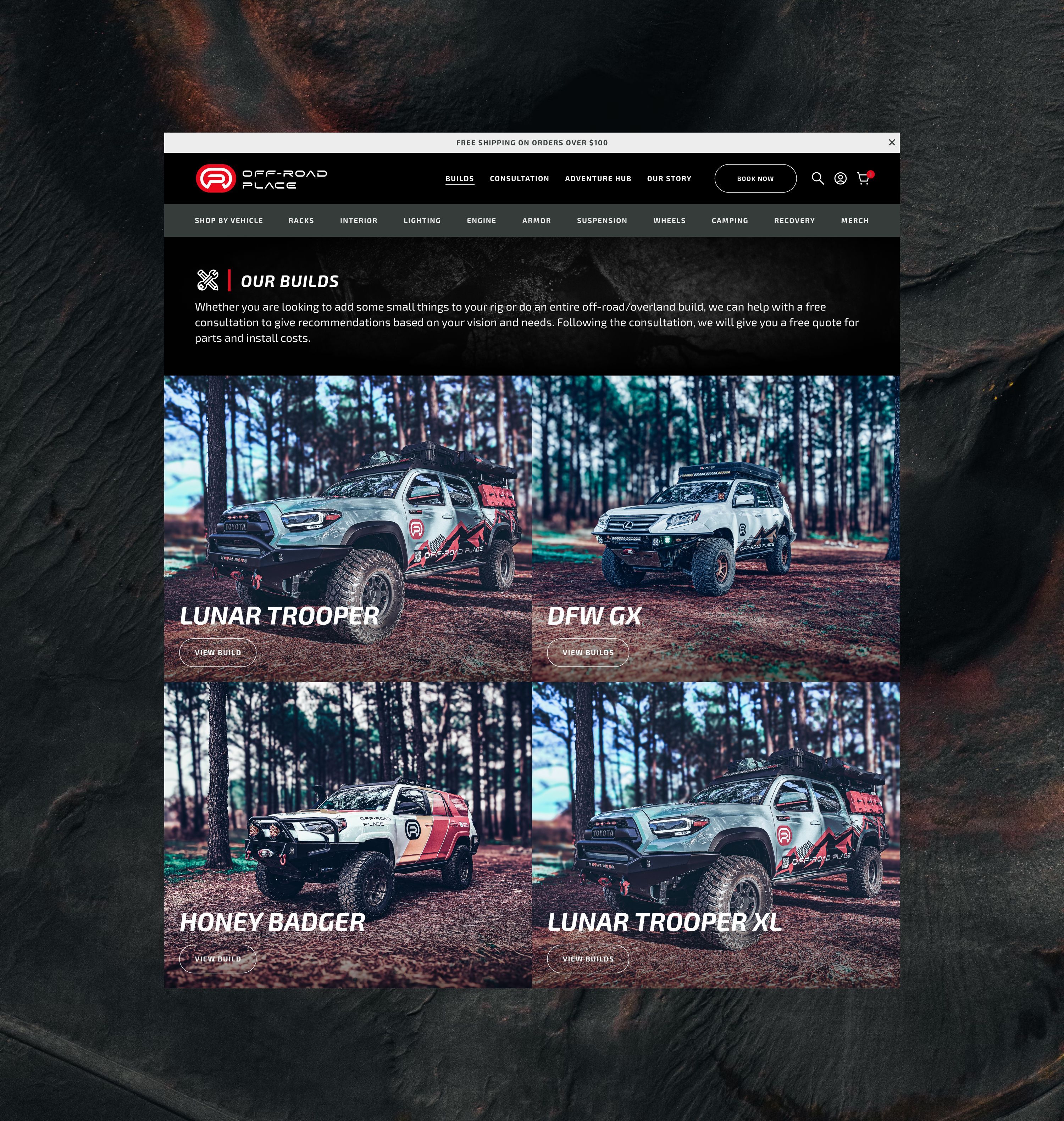 Our Builds page