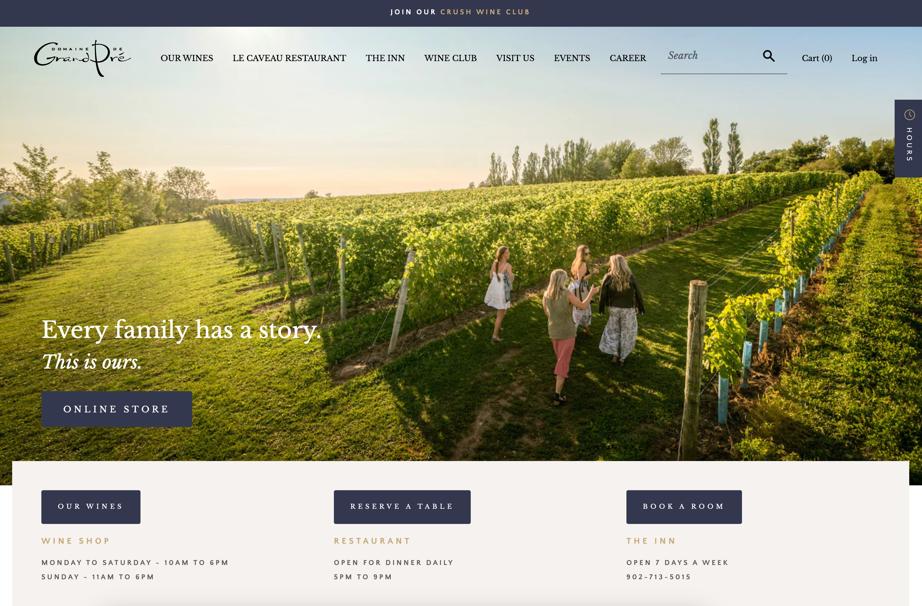 Grande Pre Homepage