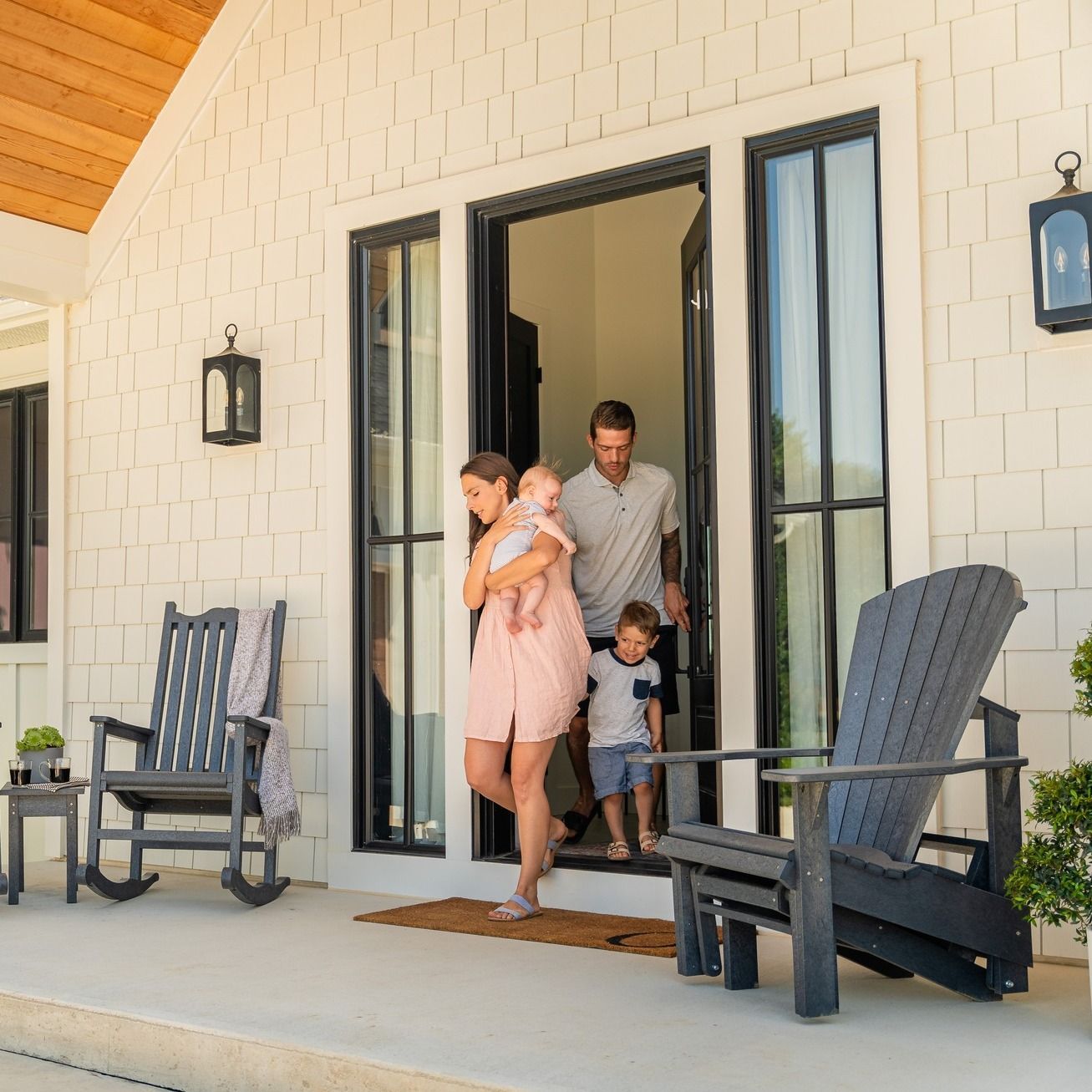 Couple on patio