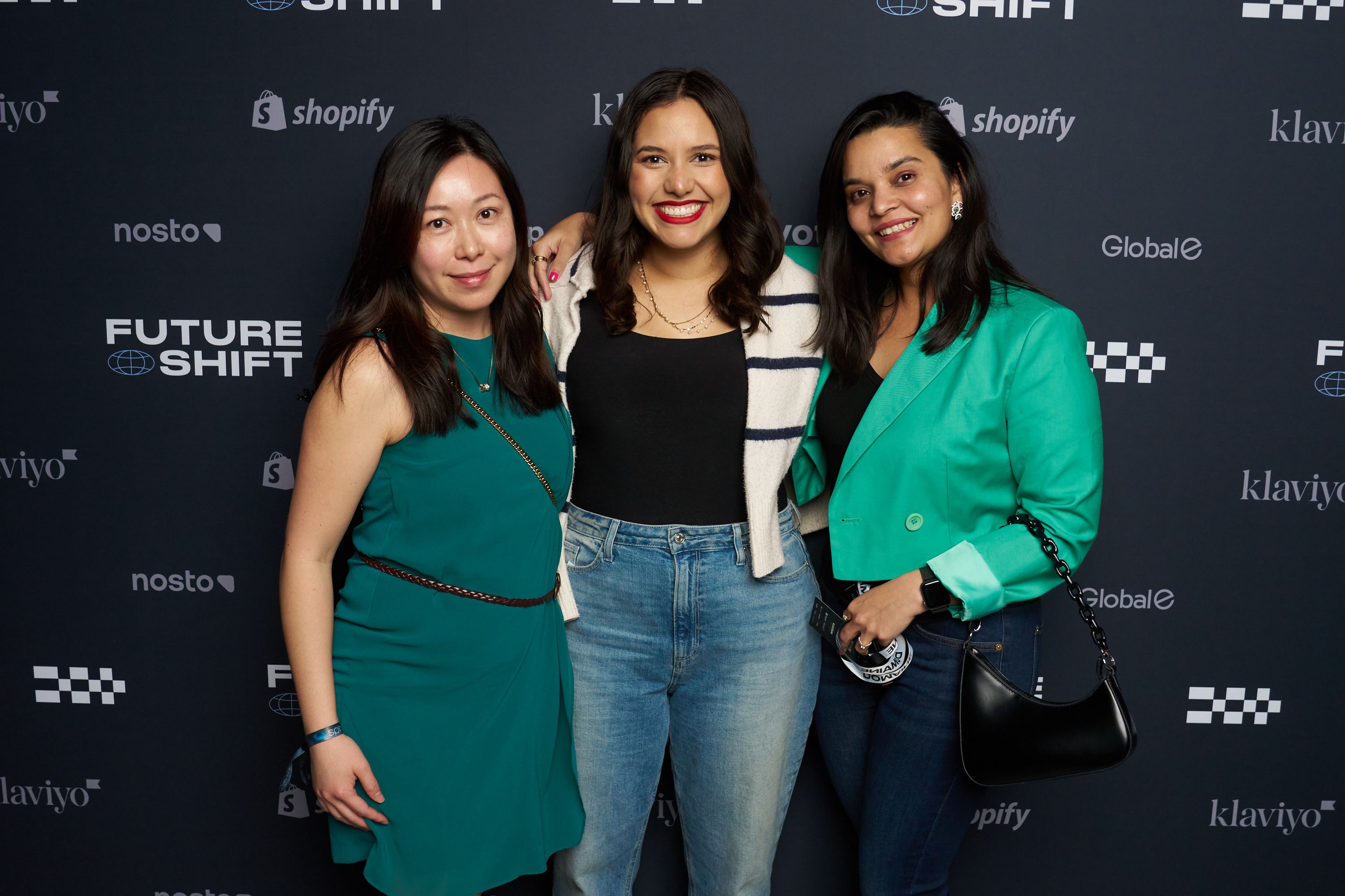 Guests in front of our step & repeat