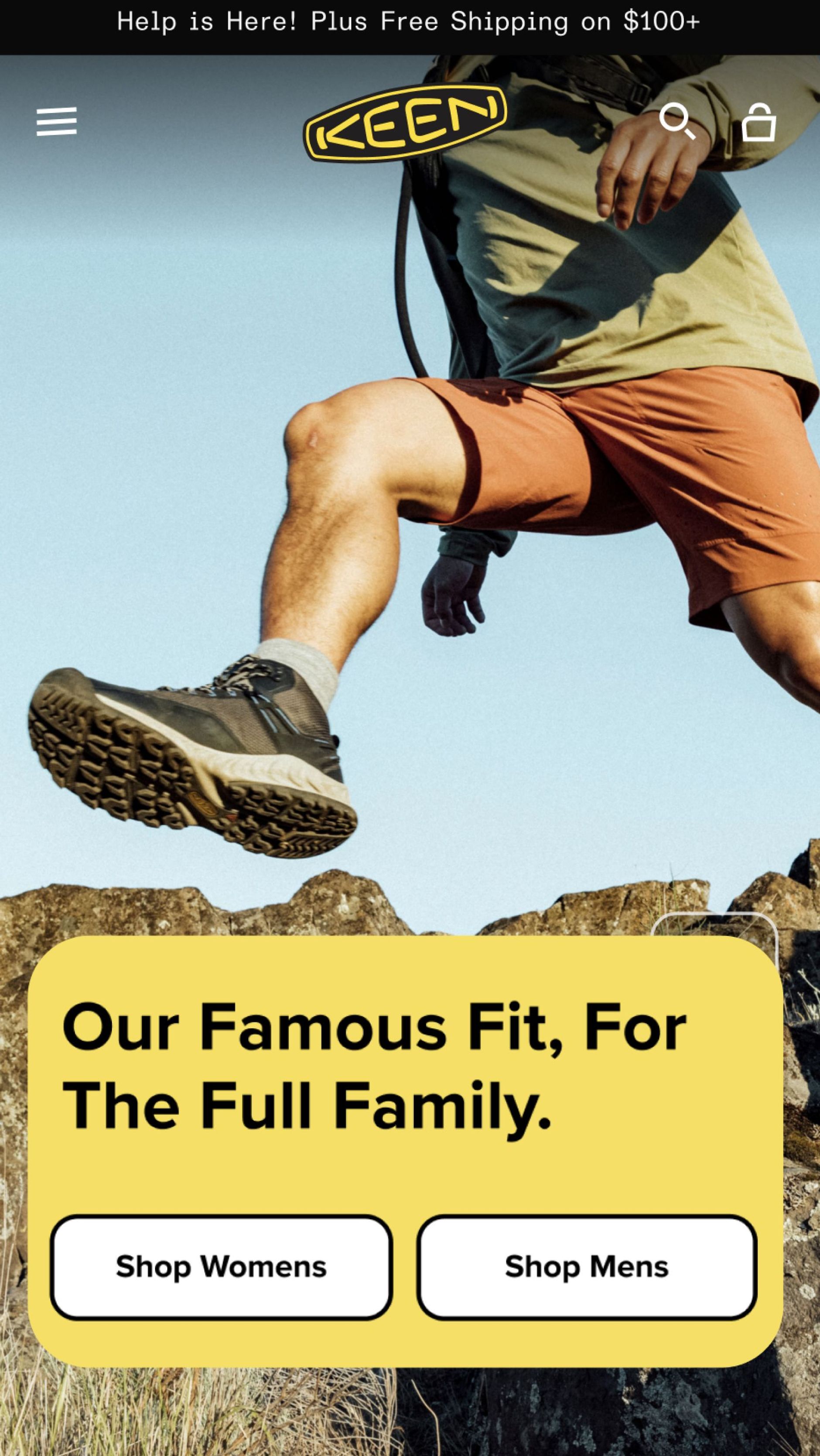 Keen homepage