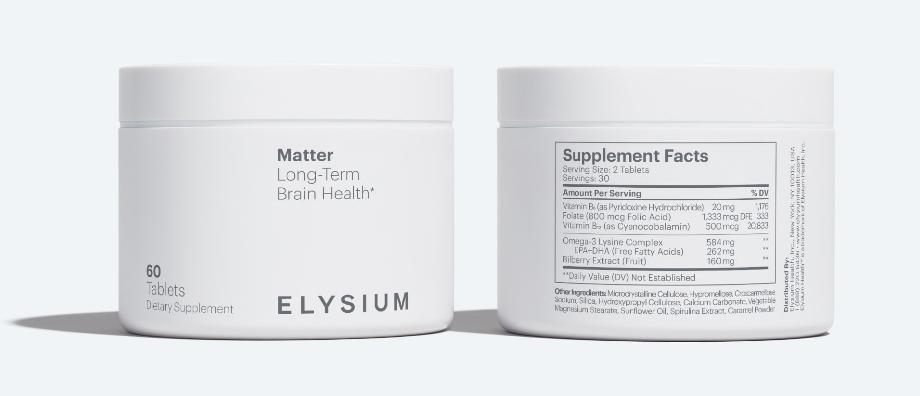 Matter Supplement Facts