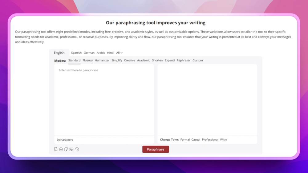 image of Paraphrasing Tool