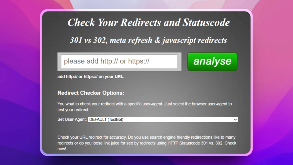 image of Redirect Checker