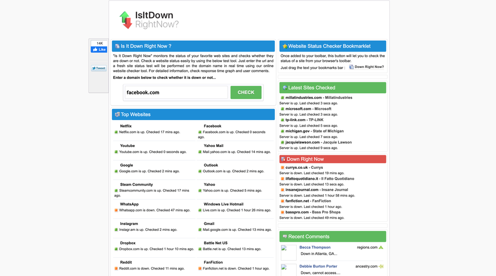 image of Is It Down Right Now?