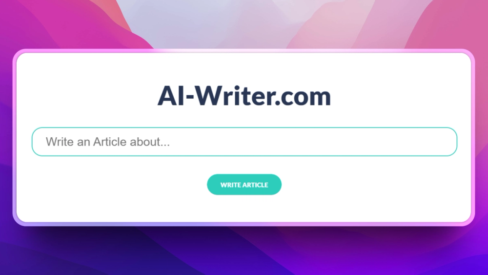 image of AI-Writer