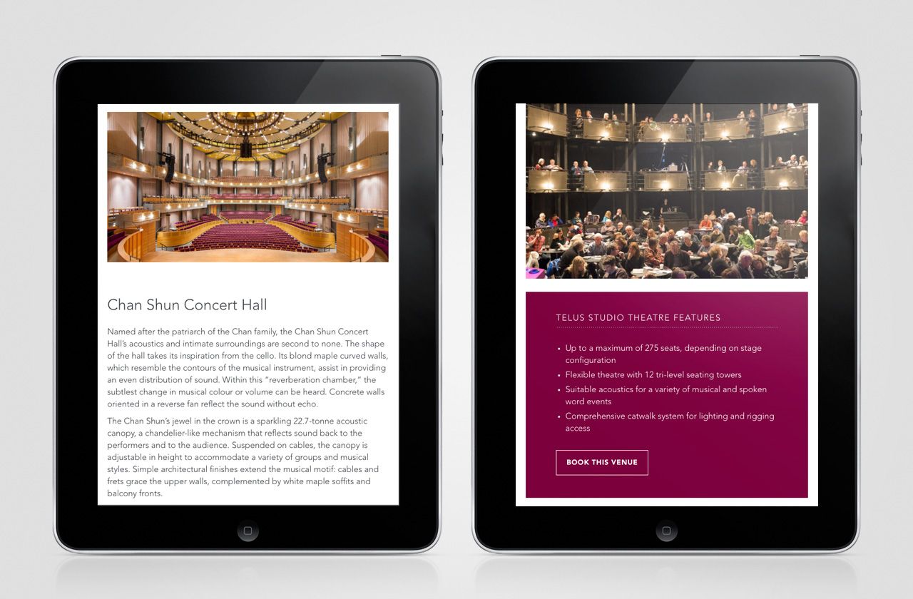 Chan Centre Website