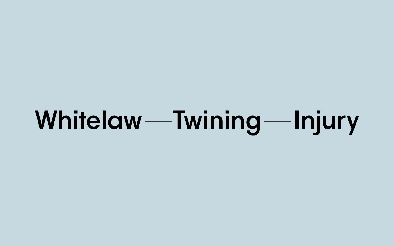 Whitelaw-Twining-Injury