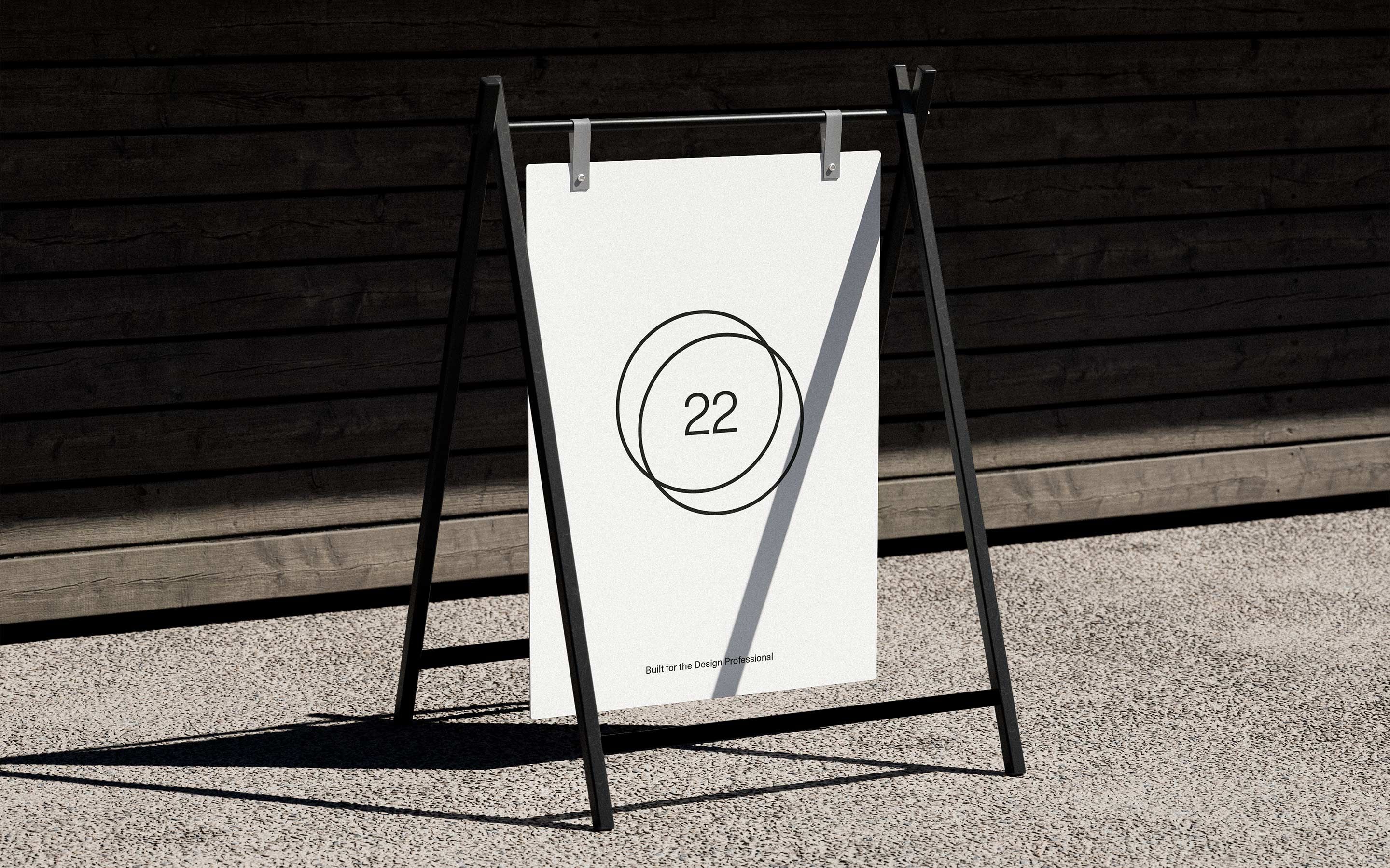 22 System A-Stand Sign